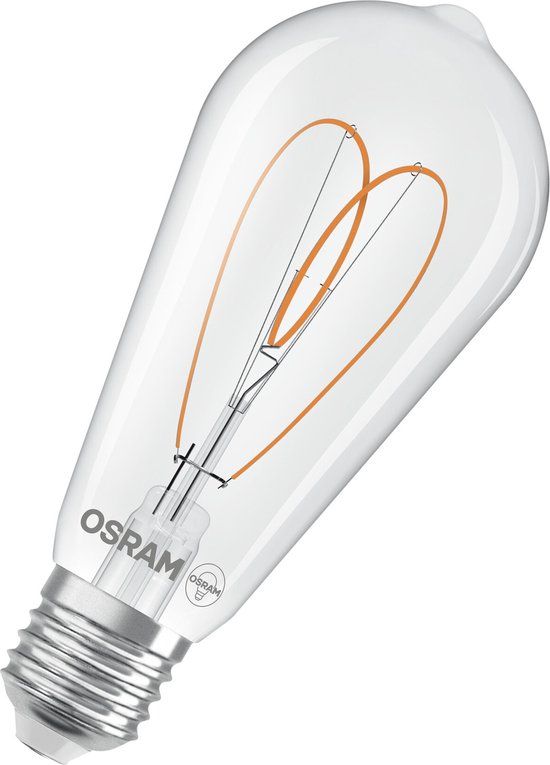 OSRAM Vintage 1906 Edison LED Lamp - E27 - 7.2W - 806 lm - Dimmable - Clear