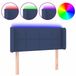 vidaXL Hoofdbord LED 93x16x78/88 cm Stof Blauw