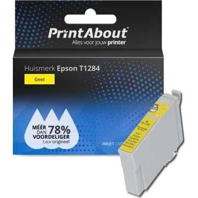 PrintAbout - Compatible Epson T1284 Yellow Ink Cartridge - Single Pack