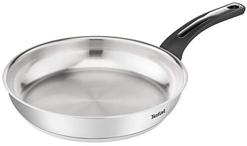 Tefal Emotion E3010604 braadpan, 28 cm, roestvrij staal, gelijkmatige warmteverdeling, elegant design, robuuste handgreep, inductie