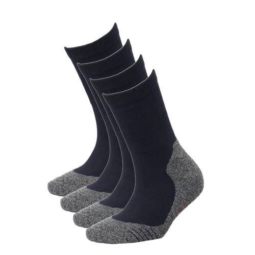 Xtreme wandelsokken - set van 4 donkerblauw
