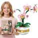 Phalaenopsis set de fleurs, fleurs, blocs de construction comme cadeau, 323 pièces.