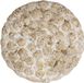 Pole to Pole Keramische Wanddecoratie Stippen Rond Beige, White