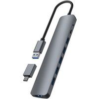 T'n'b Hub USB-A naar 7 USB-A 3.0 Aluminium