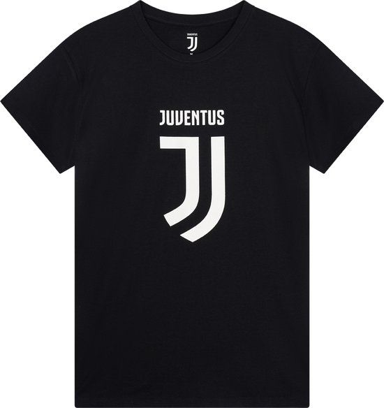 Juventus Logo T-shirt - Zwart - Maat S - Unisex