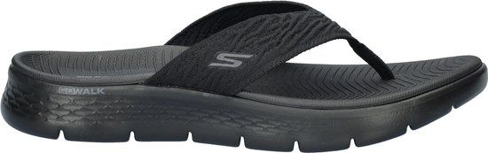 Skechers Go Walk Flex dames teenslipper - Zwart - Maat 38