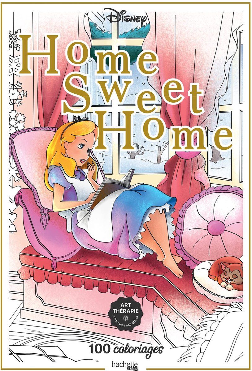 Hachette Heroes Disney Home Sweet Home 100 Coloriages - Kleurboek voor volwassenen