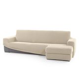 FAVERTI Overtrek voor chaise longue, kort hoekdeel rechts (voorgezien), model Novele, super verstelbare chaise longue-overtrek in beige, kwaliteitsbescherming van jacquard-stof met katoengevoel