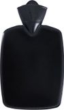 Merkloos / Sans marque Hugo Frosch Gmbh Warm water kruik - kunststof kruik - zonder hoes - zwart - 1,8 liter