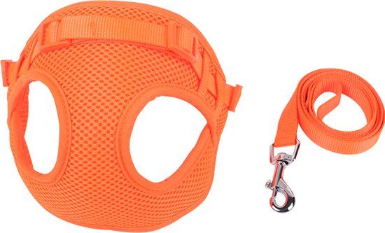 Nobleza Hondentuig met Riem - Y Tuig - Maat M - Oranje