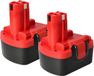 Vhbw 2x Batterie Compatible Avec Bosch Psr 14.4/n Psr 14.4ve-2(/b) Psr 14.4 Psr 14.4-2 Psb 14.4v Outil Électrique (3000 mAh NiMH 14,4 V)