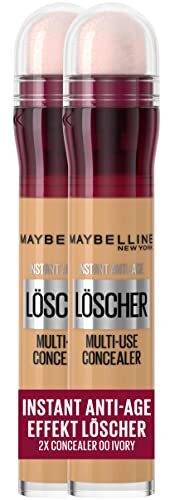 Maybelline New York Instant Anti-Age Effect Wisser Concealer Nr. 00 Ivory, dubbelverpakking