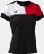 Joma Dames T-shirt Camiseta Manga Zwart/rood