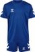 Hummel Hmllogo Set Kids 226152 Unisex Sportswear T-shirt Korte Mouw Ronde Hals Ademend Materiaal 100% Gerecycled Polyester True Blue Logo Unisex 152 EU