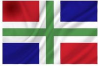 Merkloos / Sans marque Van Os Imports B.V. Groningen Flag 100 x 150 cm Polyester 2 Pieces