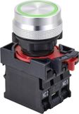TRU COMPONENTS TC-10091056 ONPOW26-11ZE/G/12V Drukschakelaar 250 V 5 A 1x aan/aan Continu Groen IP40 1 stuk(s)