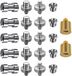 Merkloos / Sans marque Wan GmbH Schroef Adapter Set - Draad Converters - Camera Bevestiging - 22 Delig - Standaard Maten - Zilver