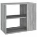 VidaXL Bijzetkast 60x30x50 cm bewerkt hout grijs sonoma eikenkleurig