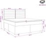 vidaXL Boxspringbed met matras met hoofdeinde Taupe 160 x 200 cm Stof