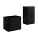 3xE living Ensemble salle de bain plan + demi-colonne 60 cm, noir