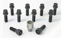 H&R Wielboutenset konisch M14x1.50 - Lengte 28mm - Zwart - 10 stuks - incl. wielsloten