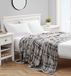 Nautica - King deken, super zacht pluche fleece beddengoed, warm & gezellig woondecoratie (Lewes grijs, koning)