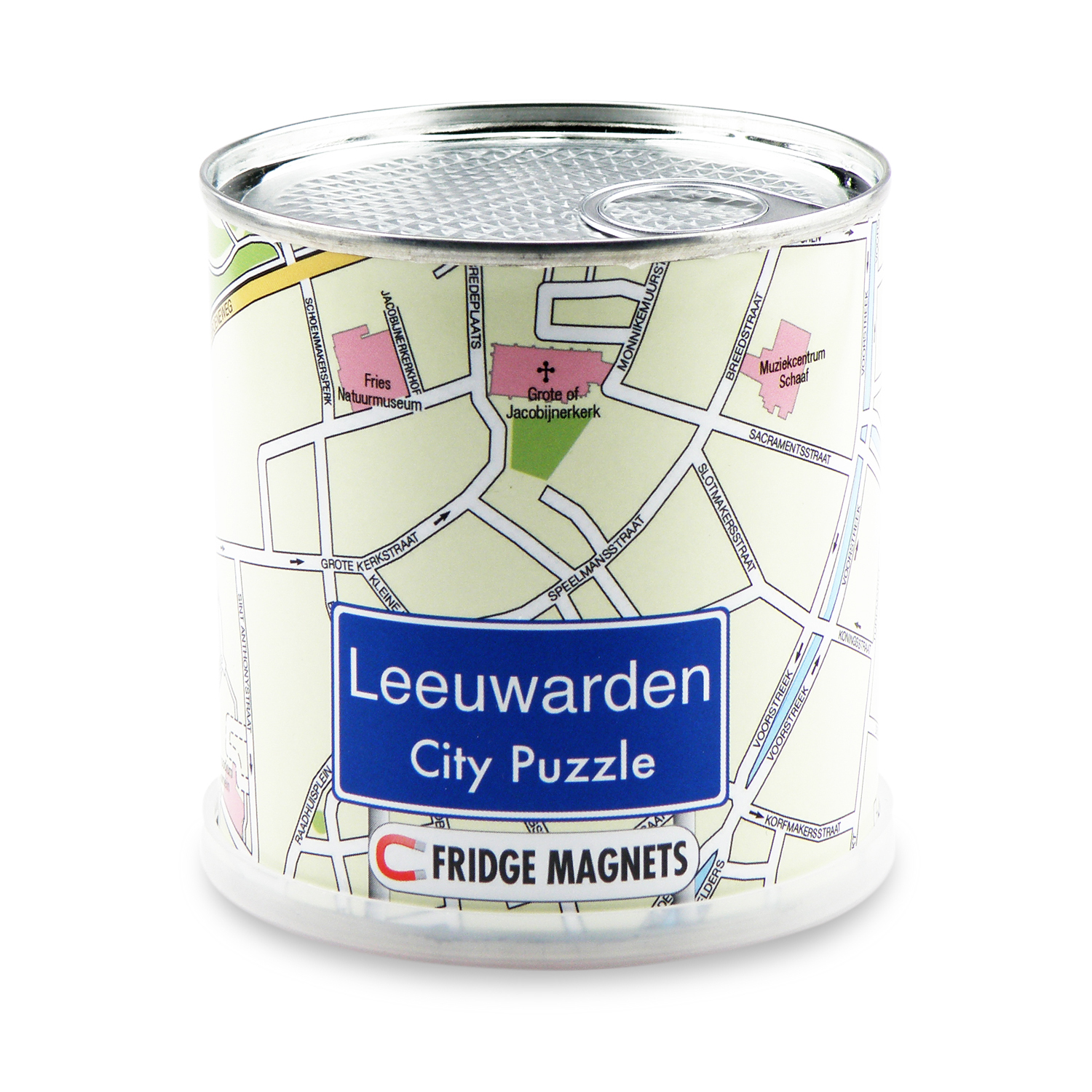 Maps International Extragoods Leeuwarden city puzzle magnets