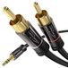 KabelDirekt Cinch naar Jack 3,5mm adapterkabel – 2m