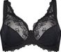 Hunkemöller Dames Lingerie Niet-voorgevormde beugel bh Diva - Zwart - maat E75