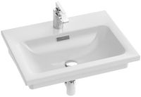 JACOB DELAFON Forefront EXAF112-00 keramische wastafel voor badkamer, afmetingen 61 x 46,5 cm, wit
