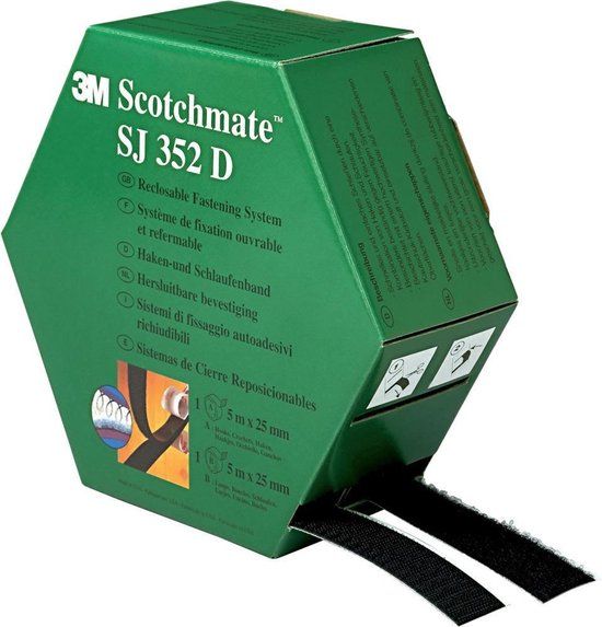 3M SJ 352 D klittenband hook loop 25 mmx 5 m