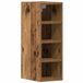 vidaXL Bovenkast Riga 20x29,5x60 cm bewerkt hout oud houtkleurig