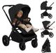 Lionelo Mika Plus 2-in-1 Kinderwagen - Zwart