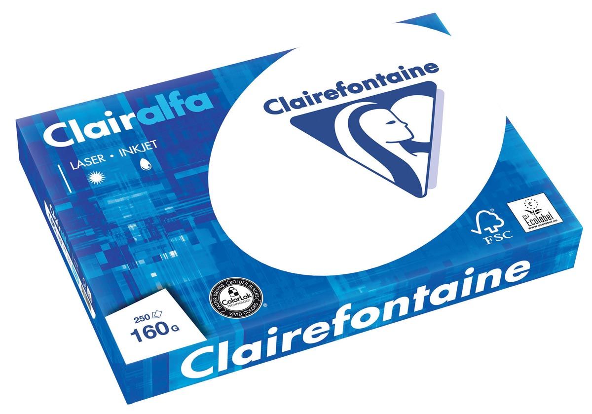 Clairefontaine Clairalfa presentatiepapier A3 160 g - 250 vel