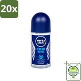 Nivea MEN Fresh Active Roll-On Deodorant - 20 stuks