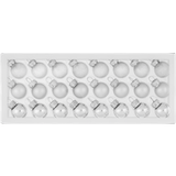 LIVARNO Boules de Noël en verre, set de 10 ou 24 (2 cm, Argent)