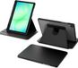 Casemania Housse pour Samsung Tab A11 Plus & A9 Plus - Noir - Smart Cover avec Dos Transparent - Rotatif à 360° - Étui de Protection TriFold avec Découpe pour Stylet S-Pen