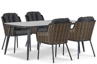 Santika Furniture Santika Fasano/Vienna 180 cm dining tuinset 5-delig