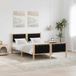Maison Exclusive - Cadre de lit, noir, 140 x 200 cm, en bois de pin massif