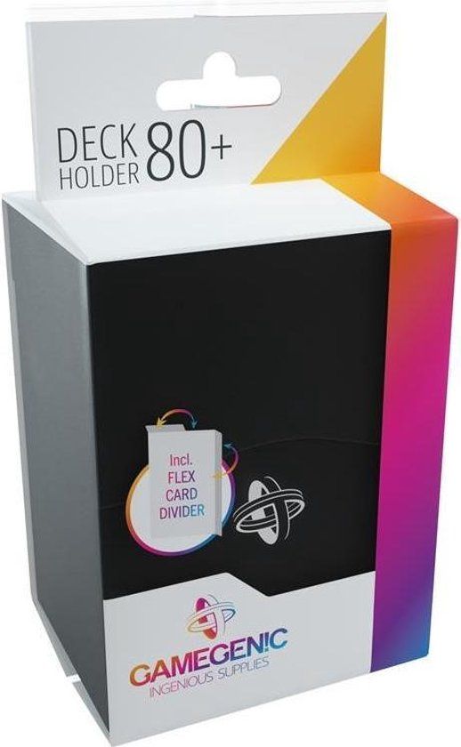 GameGenic Deckbox 80+ Black - Trading Card Deck Holder