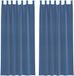 vidaXL Gordijnen voile met lussen 2 st 140x225 cm koningsblauw