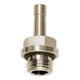 RIEGLER Schroefdraad-steeknippel "click-clock", G 3/8 a., voor buitenslang Ø 10 mm, werkdruk max. 16 bar, messing vernikkeld