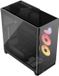 Corsair FRAME 4500X LR-R ARGB Boîtier Moyen ATX - Verre Trempé Courbé - Noir (3x LX120-R ventilateur)