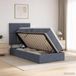 vidaXL LED opbergbed met matras Donkergrijs 90 x 200 cm Fluweel