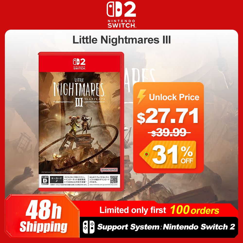 Nintendo Switch 2 Little Nightmares 3 games aanbiedingen 100% nieuwe originele fysieke gamekaart ondersteuning 1-2 spelers voor Nintendo Switch 2