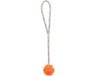 Trixie Bal aan Touw - Natuur Rubber - Drijvend - Oranje - 4.5 x 35 cm