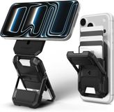 Spigen Tough Armor Pro Magnetische Wallet Geschikt voor iPhone 17/16/15/14/13/12 | MagSafe Compatibel | Kaarthouder met Standaard | RFID Bescherming | 5 Pasjes | Zwart