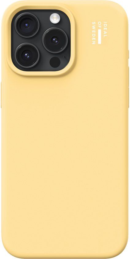 iDeal of Sweden Silicone Case geschikt voor MagSafe geschikt voor iPhone 15 Pro Max - Soft Lemon