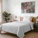 Italian Bed Linen Satijn Zomer Quilt, Polyester, Wit, 170x250cm