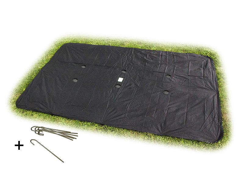 Exit Supreme Ground Level Rectangular Weather Cover - 244 x 427 cm - Black
